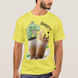 ババ茶恐竜を楽しむ Tシャツ