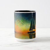 ババ35のヨット ツートーンマグカップ (中央)