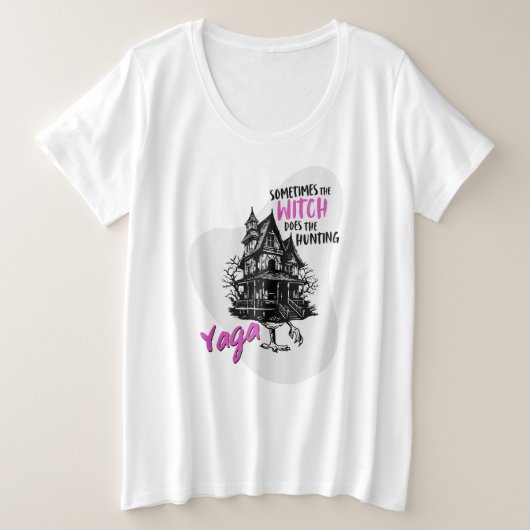 ババ・ヤガの家 プラスサイズTシャツ (デザイン正面)