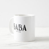 ババ 結成年 コーヒーマグカップ (正面左)