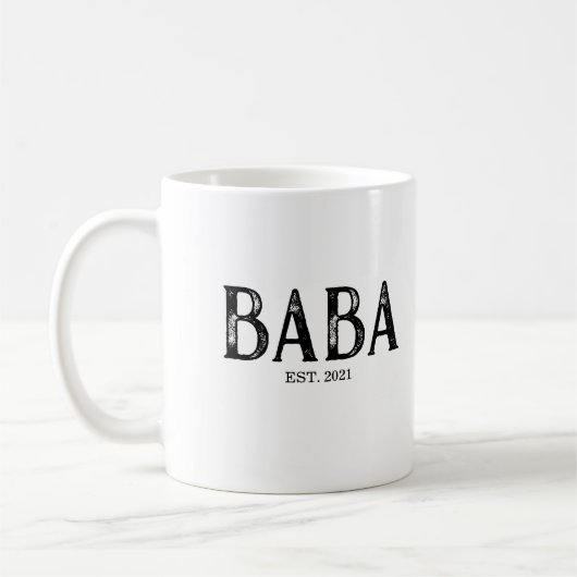 ババ 結成年 コーヒーマグカップ (左)