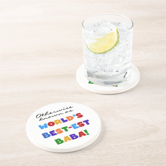 ババTシャ最高のツとギフトとして知られる コースター (側面)