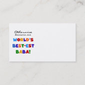 ババTシャ最高のツとギフトとして知られる 名刺 (裏面)