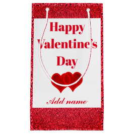 バパーソナライズされたかわいらしレンタインデー抱き枕 スモールペーパーバッグ