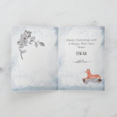 バパーソナライズされたセンジマムクリスマスウォーター色 シーズンカード (内部)