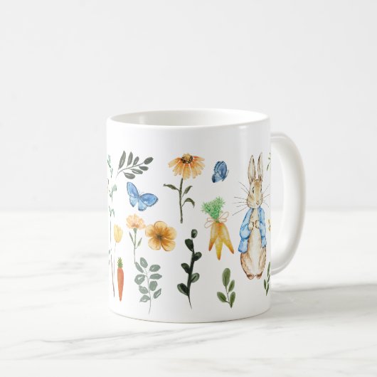 バパーソナライズされたニー復活祭の水彩 コーヒーマグカップ (正面右)