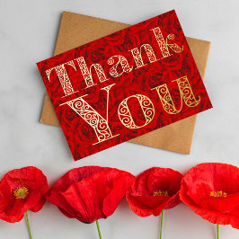 バパーソナライズされたモダンミニマルルグンディ・レッド 箔シーズンカード