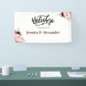 バパーソナライズされたルグンディフローラ結婚のバナー 横断幕