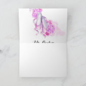 バパーソナライズされたレエ先生水彩 カード (内部)