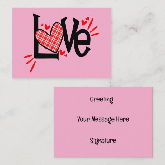 バパーソナライズされたレンタインデー子供へス ノートカード (正面/裏面)