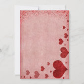 バパーソナライズされたレンタインデー招待状カード 招待状 (裏面)