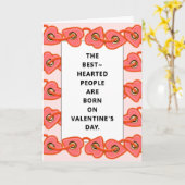 バパーソナライズされたレンタインデー誕生日カード カード (黄色い花)