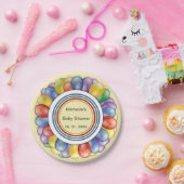 バパーソナライズされたロ数々のーンの色 ペーパープレート (パーティー)