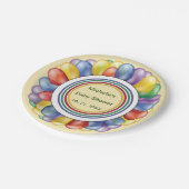 バパーソナライズされたロ数々のーンの色 ペーパープレート (アングル)