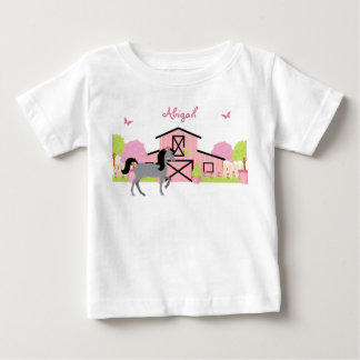 バパーソナライズされたンかわいらし&ガーデンホースTシャツ ベビーTシャツ