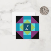 バパーソナライズされたンキルト ノートカード (正面/裏面インサイチュ)