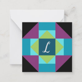 バパーソナライズされたンキルト ノートカード