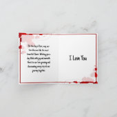 バパーソナライズされたンタインのカード サンキューカード (内部)