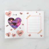 バパーソナライズされたンタインのポップコーン愛 カード (内部)