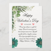 バパーソナライズされたンタインのラブカード シーズンカード (正面/裏面)