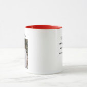 バパーソナライズされたンタインハートマパターン（の模様が）あるグ マグカップ (中央)