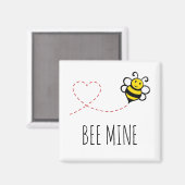 バパーソナライズされたンタイン引用文 – ビーマイニングマンガ マグネット (正面/裏面)