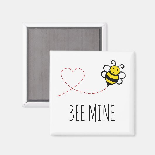 バパーソナライズされたンタイン引用文 – ビーマイニングマンガ マグネット (正面/裏面)