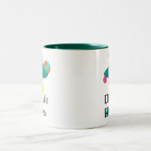 バパーソナライズされたンタ独身のン撮影UFO ツートーンマグカップ (中央)