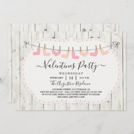 バパーソナライズされたン素朴タインパーティの招待状 招待状