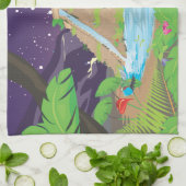 バビぶら下がったロンの庭園 キッチンタオル (折り畳み)