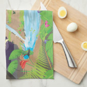 バビぶら下がったロンの庭園 キッチンタオル (四つ折り)