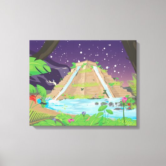 バビぶら下がったロンの庭園 キャンバスプリント (正面)