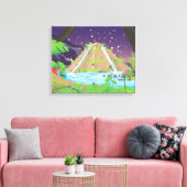 バビぶら下がったロンの庭園 キャンバスプリント (インサイチュ (リビング))