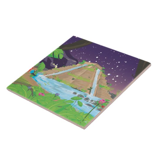 バビぶら下がったロンの庭園 タイル (側面)