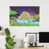 バビぶら下がったロンの庭園 ポスター (ホームオフィス)