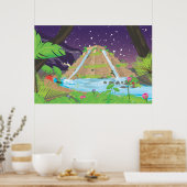 バビぶら下がったロンの庭園 ポスター (キッチン)