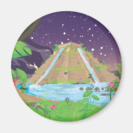 バビぶら下がったロンの庭園 マグネット (正面)