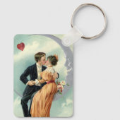 バビクトリアンレンタインデーヴィンテージキスオンザムーン キーホルダー (裏面)