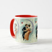 バビクトリアンレンタインデーヴィンテージキスオンザムーン マグカップ (正面左)