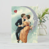 バビクトリアンレンタインデーヴィンテージキスオンザムーン 招待状 (スタンド正面)