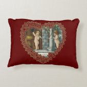 バビクトリアンレンタインデー、ヴィンテージ天使wレター アクセントクッション (裏面)