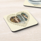 バビクトリアンレンタインデー、ヴィンテージ天使wレター コースター (左側)