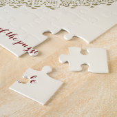 バビクトリアンレンタインデー、ヴィンテージ天使wレター ジグソーパズル (側面)