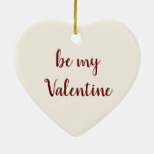 バビクトリアンレンタインデー、ヴィンテージ天使wレター セラミックオーナメント (裏面)