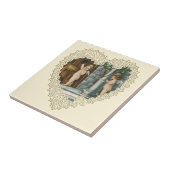 バビクトリアンレンタインデー、ヴィンテージ天使wレター タイル (側面)