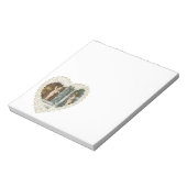 バビクトリアンレンタインデー、ヴィンテージ天使wレター ノートパッド (回転)