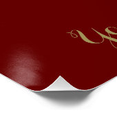 バビクトリアンレンタインデー、ヴィンテージ天使wレター ポスター (コーナー)