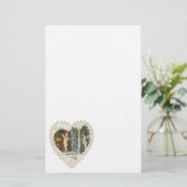 バビクトリアンレンタインデー、ヴィンテージ天使wレター 便箋 (スタンド正面)