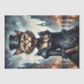 バビクトリアンンパイア猫 – Decopage - 薄葉紙 (正面)