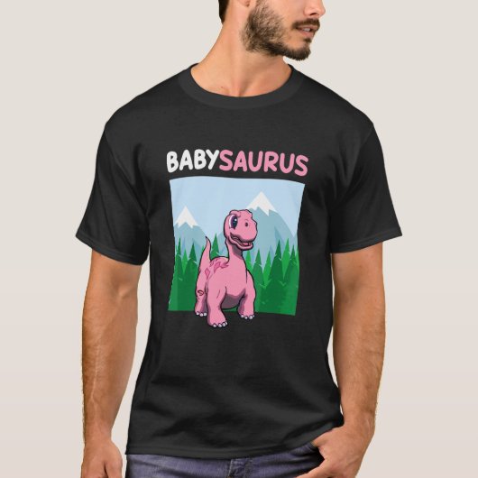 バビサウルス恐竜かわいいキドアプサウルス3 Tシャツ (正面)